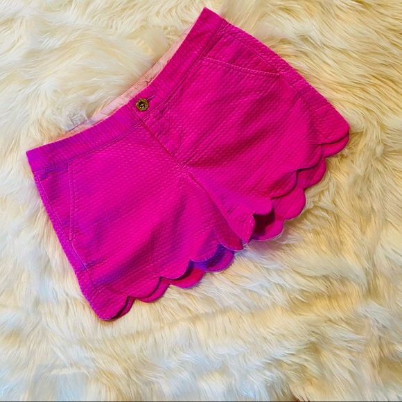 Lilly Pulitzer Pants - LILLY PULITZER SIZE 0 BUTTERCUP SCALLOPED SHORTS